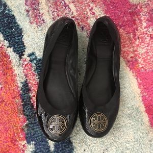Tory Burch Black Flats